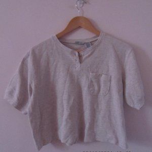 Cropped Cream T-Shirt